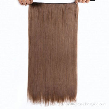 MYZYR 5 clips/piece Natural Silky straight Hair Extention 22inches Clip in women pieces Long Fake synthetic Hair
